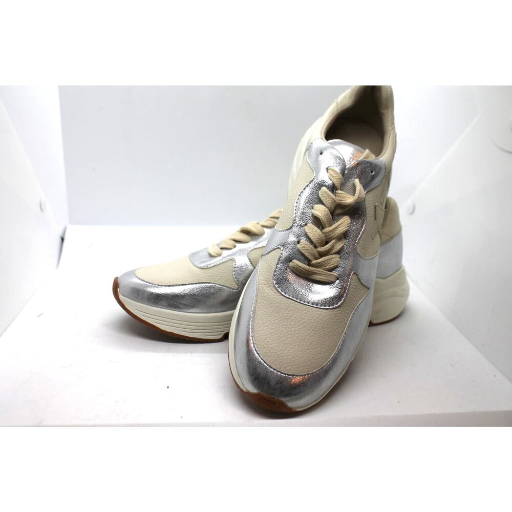 Oasis Society Kaitlyn Silver & Gold Shooting Star Sneakers sz 8.5
